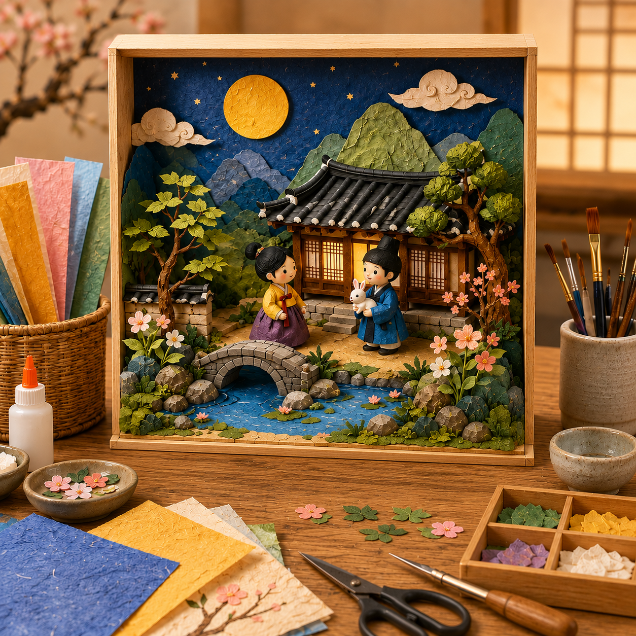 [월 4:30] 전통공예로 표현하는 동화 속 장면_Diorama